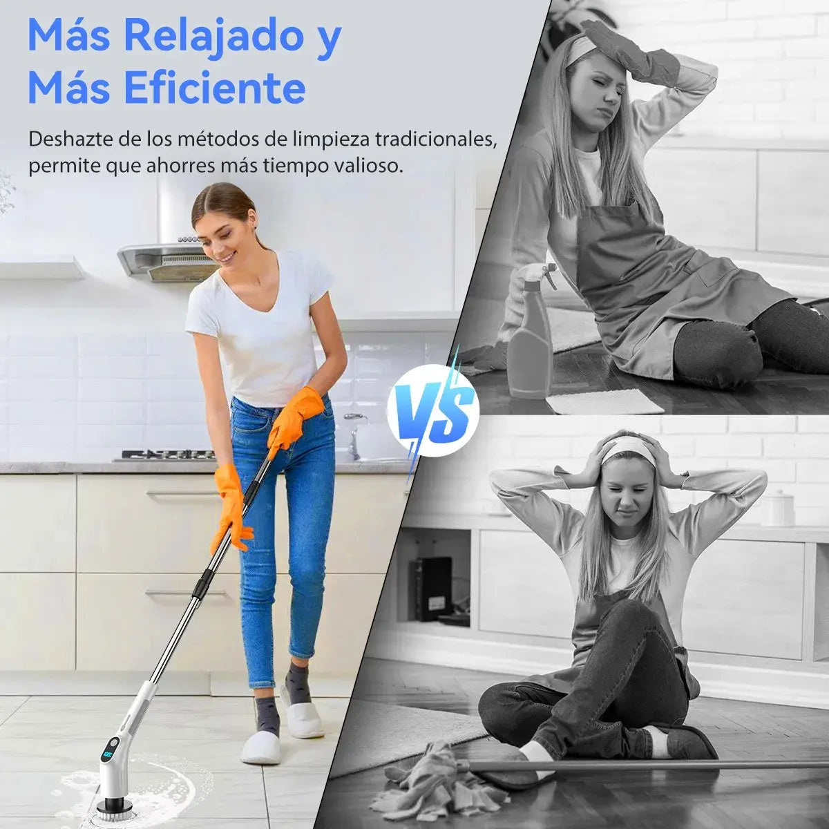 SpinClean Pro – Cepillo Eléctrico MultiSuperficie