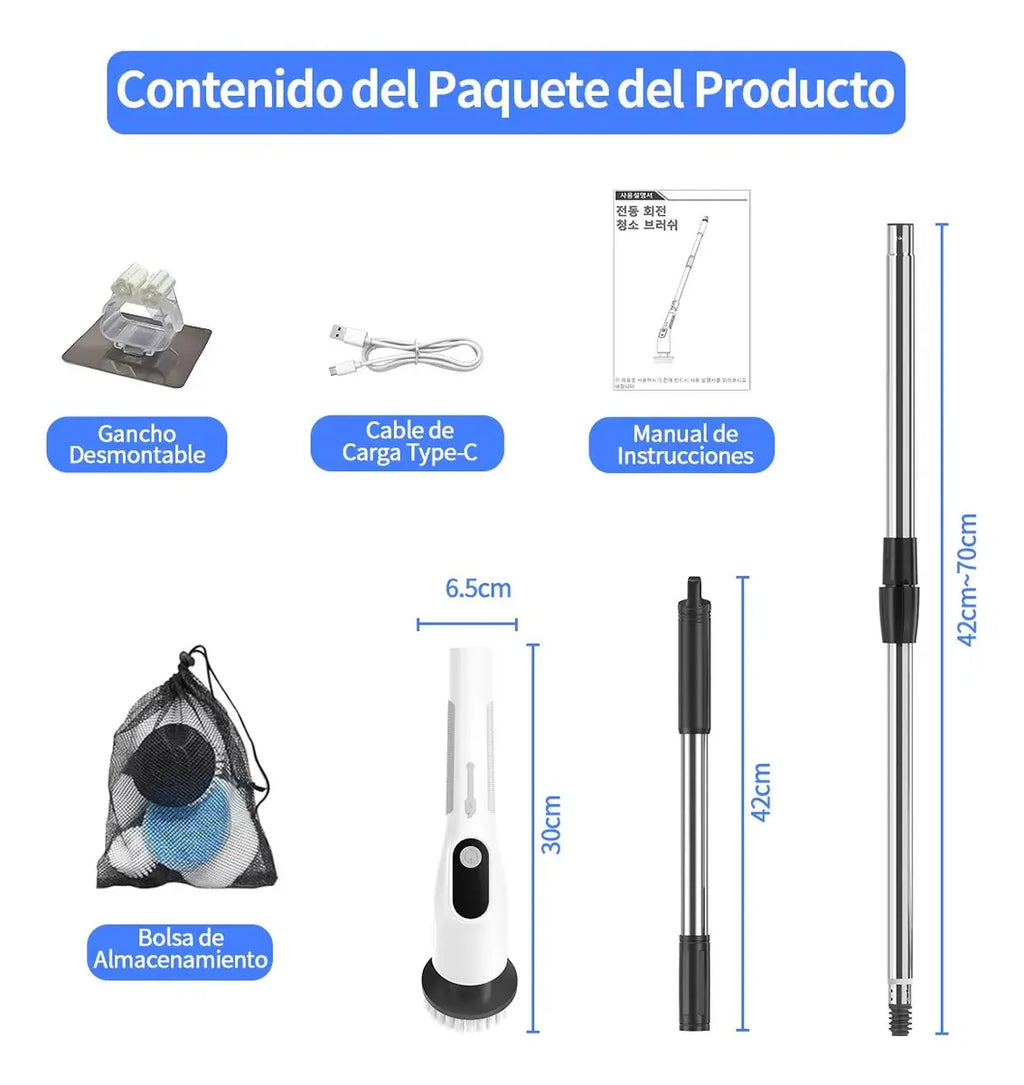 SpinClean Pro – Cepillo Eléctrico MultiSuperficie