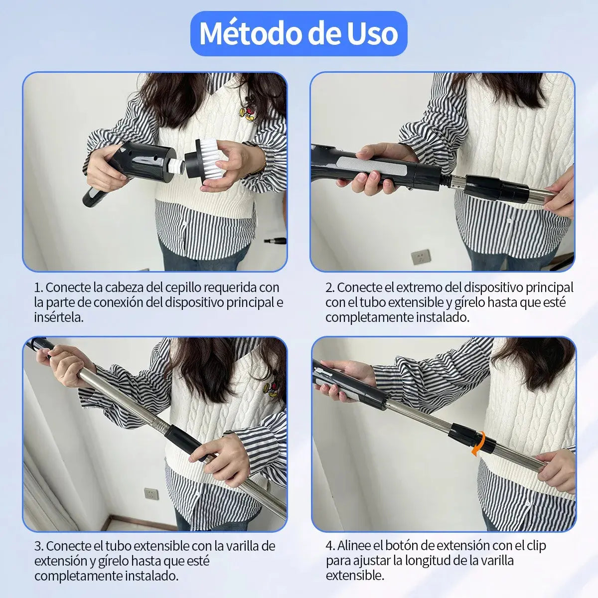 SpinClean Pro – Cepillo Eléctrico MultiSuperficie