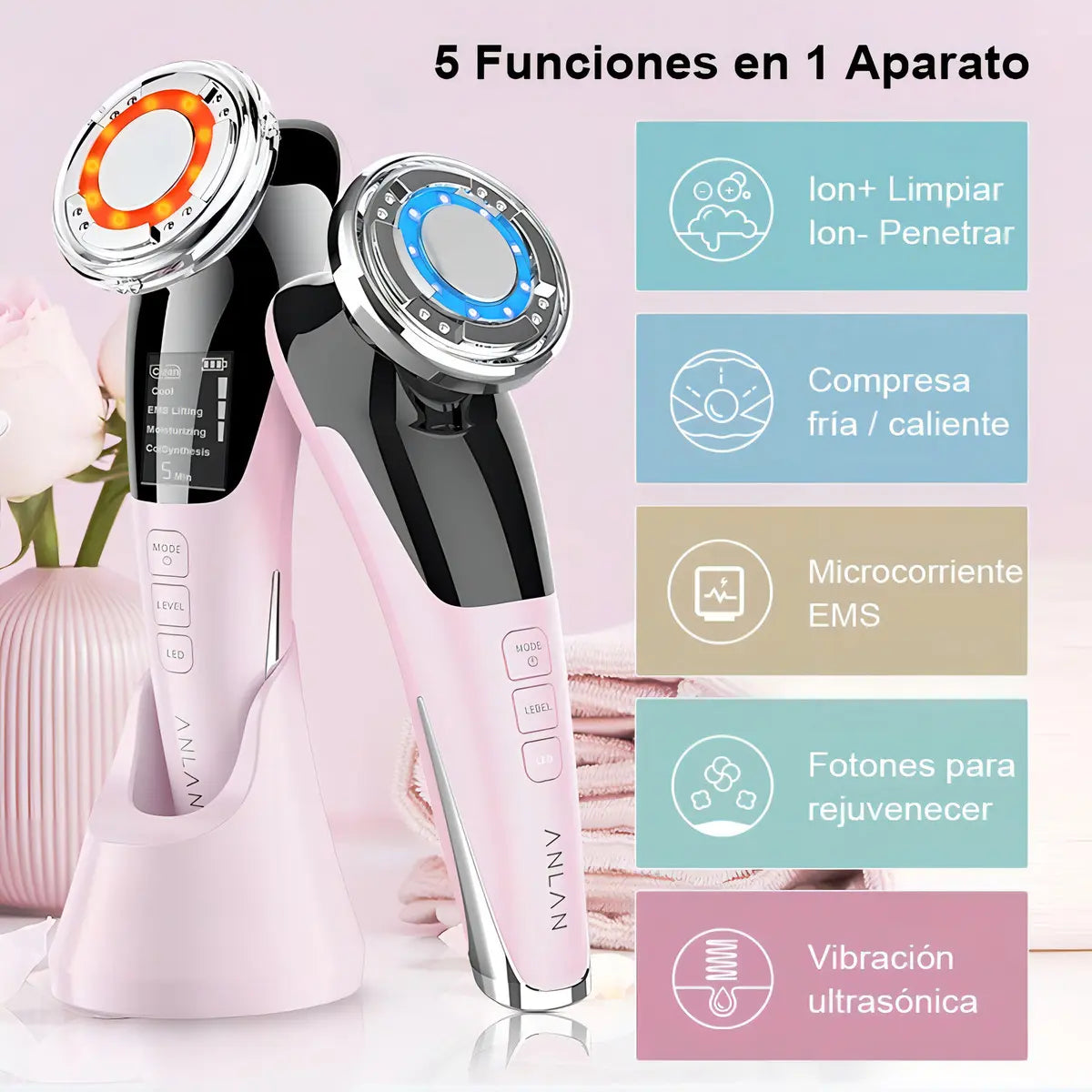 Rejuvenecedor Facial EMS 5D