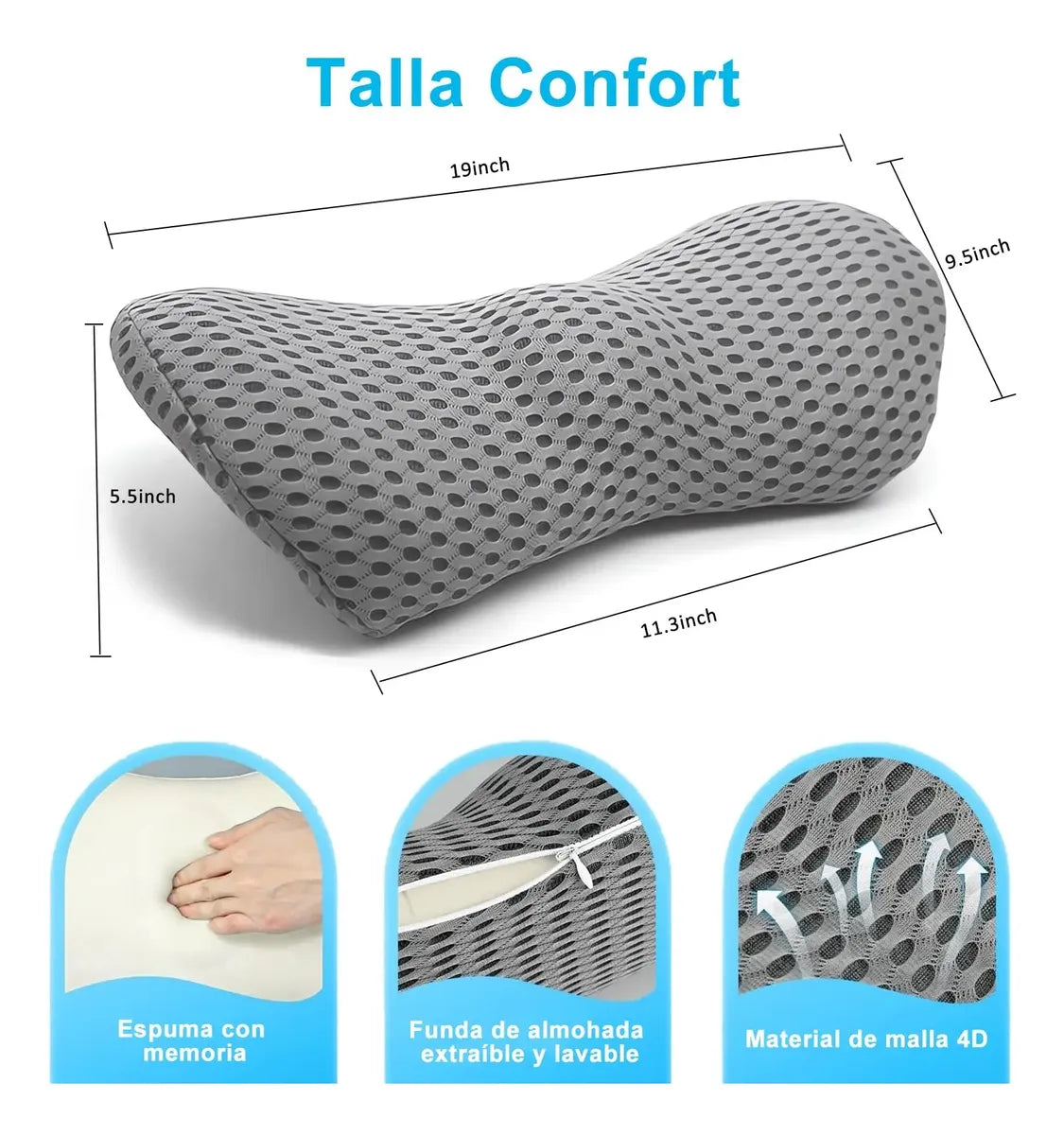 Soporte Lumbar Memory Foam Pro