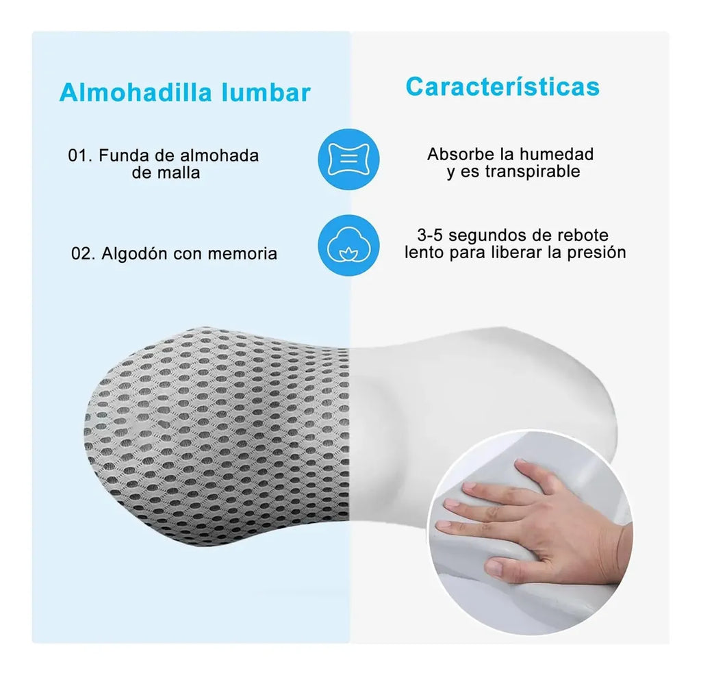 Soporte Lumbar Memory Foam Pro